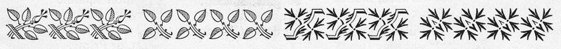 A limited character set showing of the typeface Fairfield Ornaments