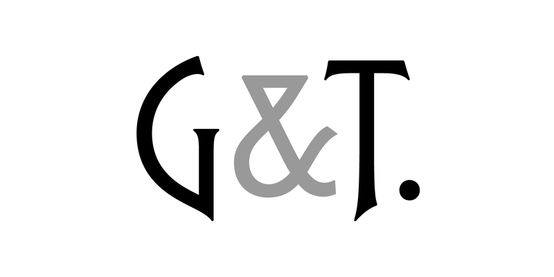G&T monogram with a different ampersand.