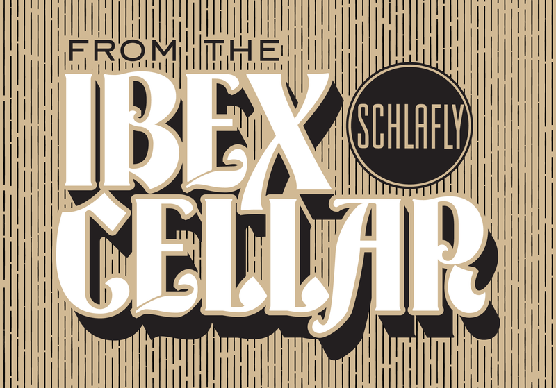 Logo lockup of "From the Ibex Cellar" and "Schlafly"