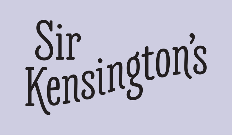 The official Sir Kensington’s lettering