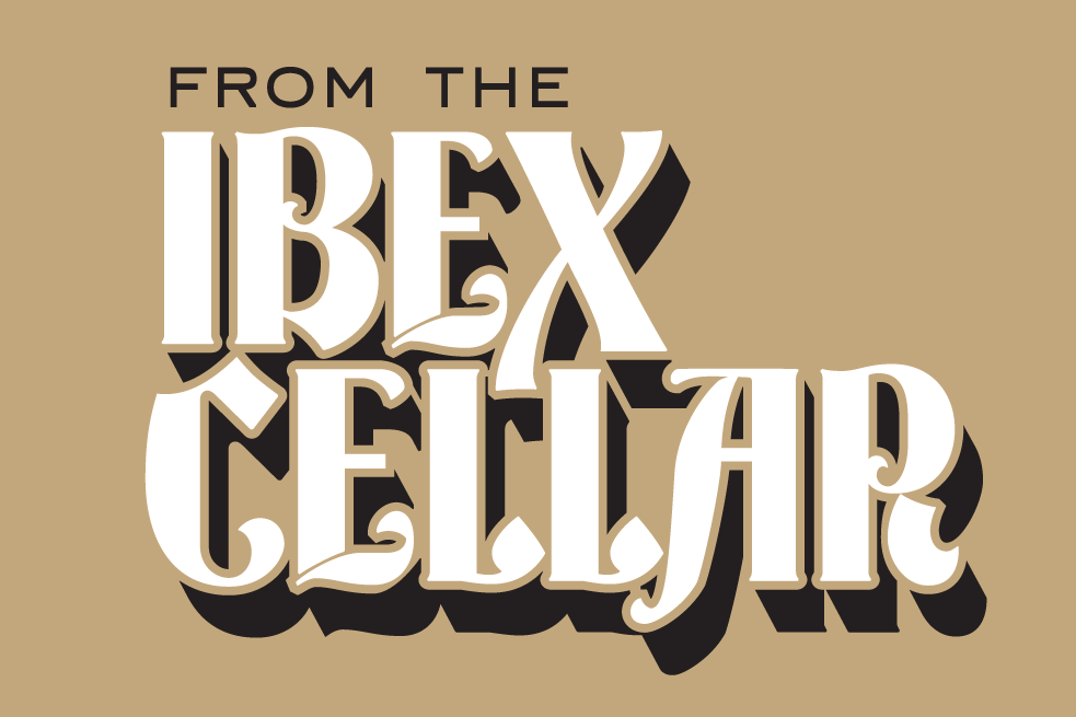 Logo lockup of "From the Ibex Cellar"