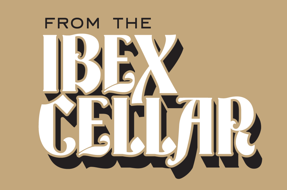 Logo lockup of "From the Ibex Cellar"