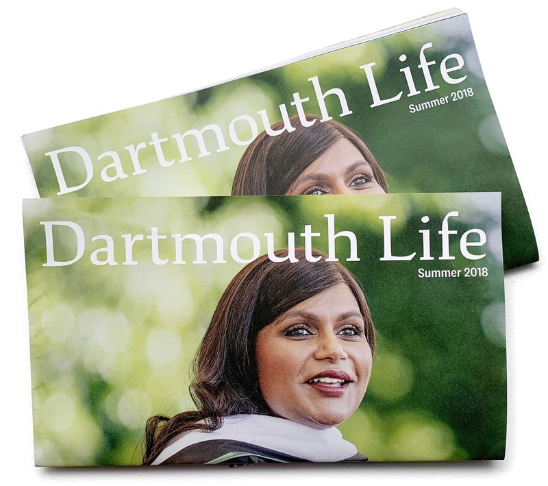 Two copies of the magazine "Dartmouth Life"