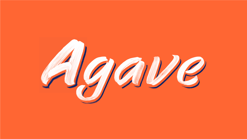 "Agave" set in the typeface of the same name