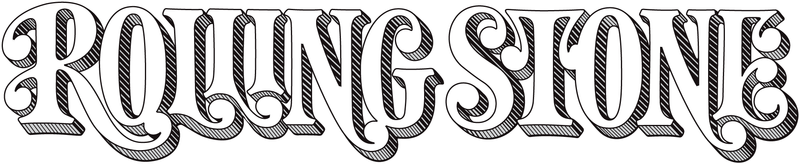Rolling Stone’s old logo from 1975, in simple black and white