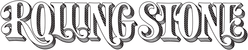 Rolling Stone’s old logo from 1975, in simple black and white