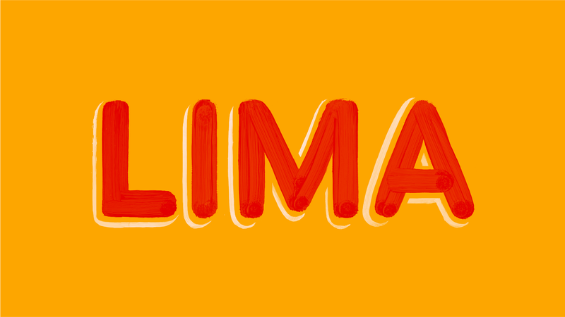 "Lima" set in the typeface of the same name