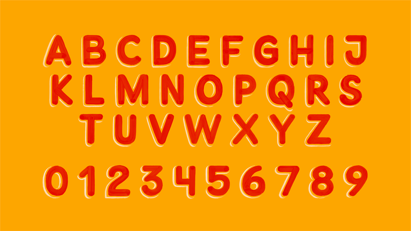Character set of the Lima typeface