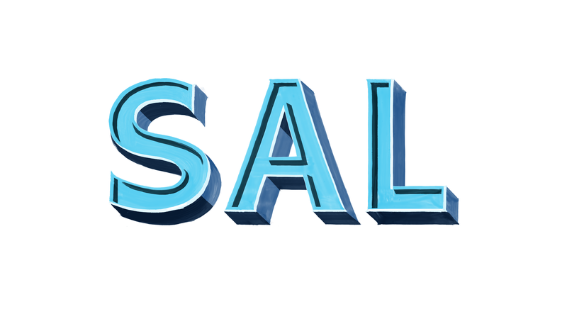 "Sal" set in the typeface of the same name
